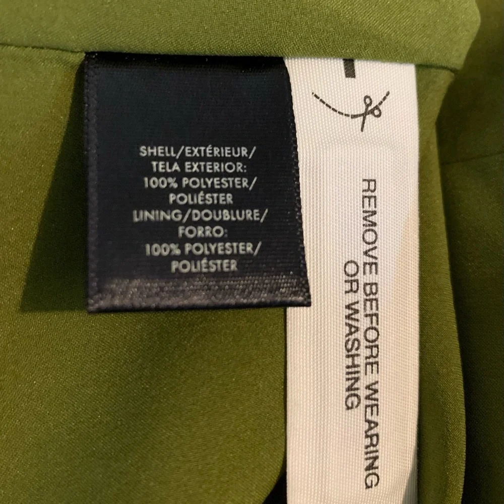 Ann Taylor Dress Womens Size 0 Green Sleeveless ￼￼￼ Pleated ￼Sheath Lined Dress - Picture 5 of 8